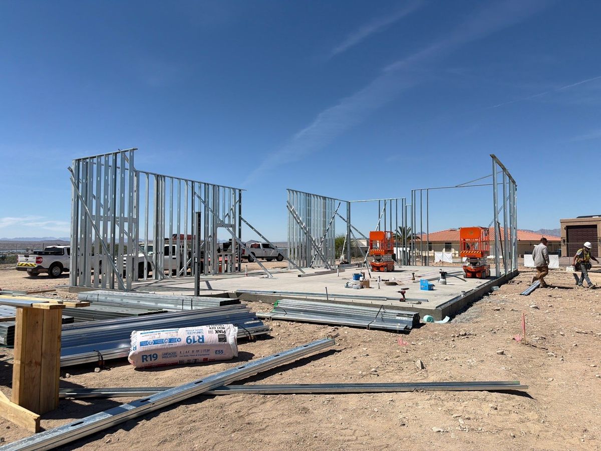 Framing for Ant Farm Construction in Kingman, AZ