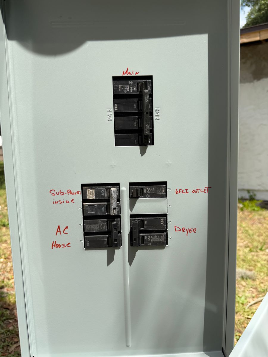 Electrical Panel Upgrades for Manny’s 407 Electric Inc in St. Cloud, FL