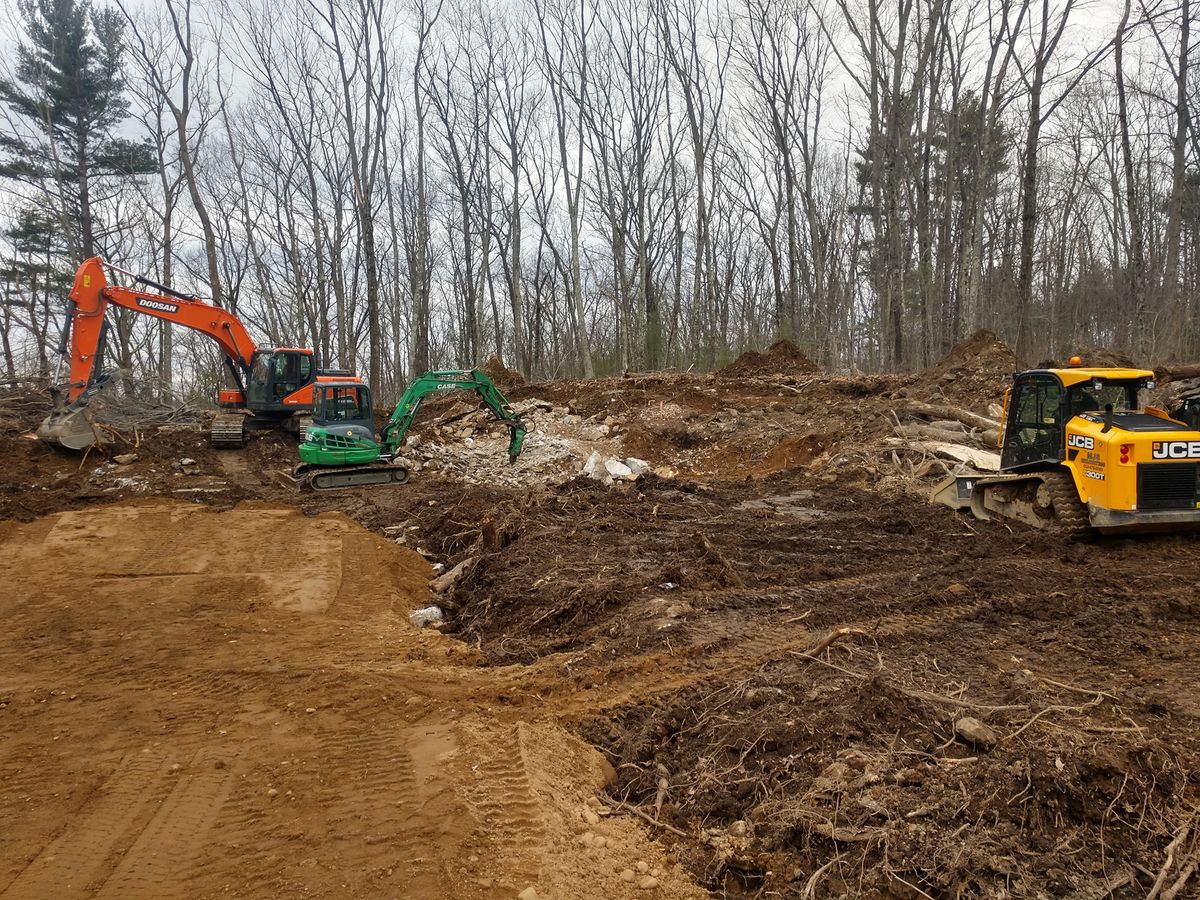 Land Clearing for MJS Excavating in Hardwick, MA