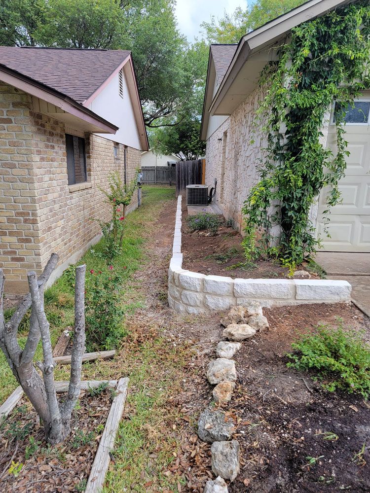 Landscape Flowerbeds for Delarosa Masonry in San Antonio, TX