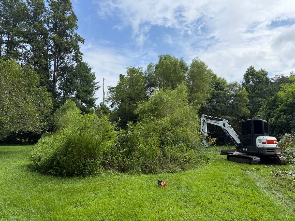 Brush Cutting for OCD Landworks in Lenoir, NC