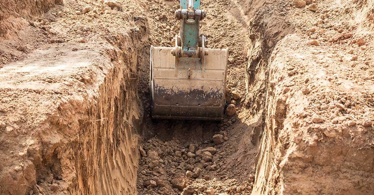 Trenching for All Track Construction in Mims, FL