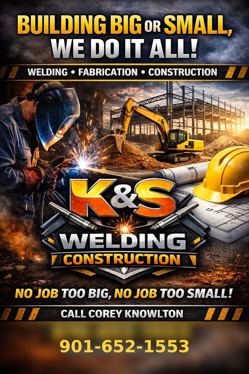MIG Welding for K & S Welding and Construction in Memphis, Tennessee