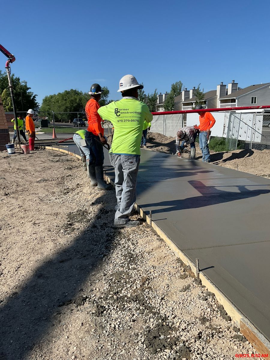Site Concrete / Flatwork for Burner Construction LLC in Grand Junction, CO