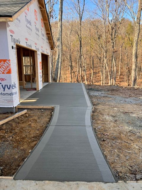 Concrete Slab Construction for A&J Concrete Service in Knoxville, TN