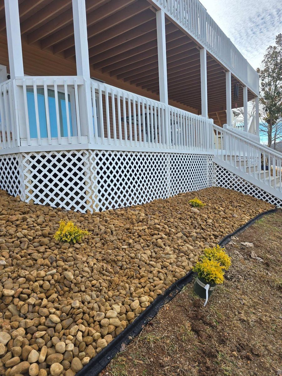 Retaining walls for Williams Lawn and Land in Sharps Chapel, TN