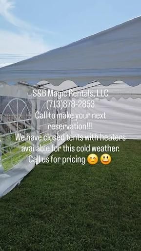 Residential Tent Rentals for S&B Magic Rentals, LLC in Houston, TX