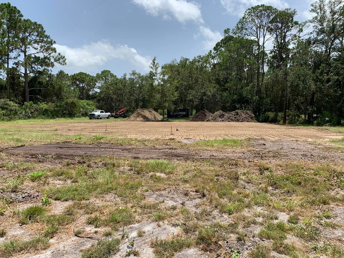 Site Preparation for All Track Construction in Mims, FL