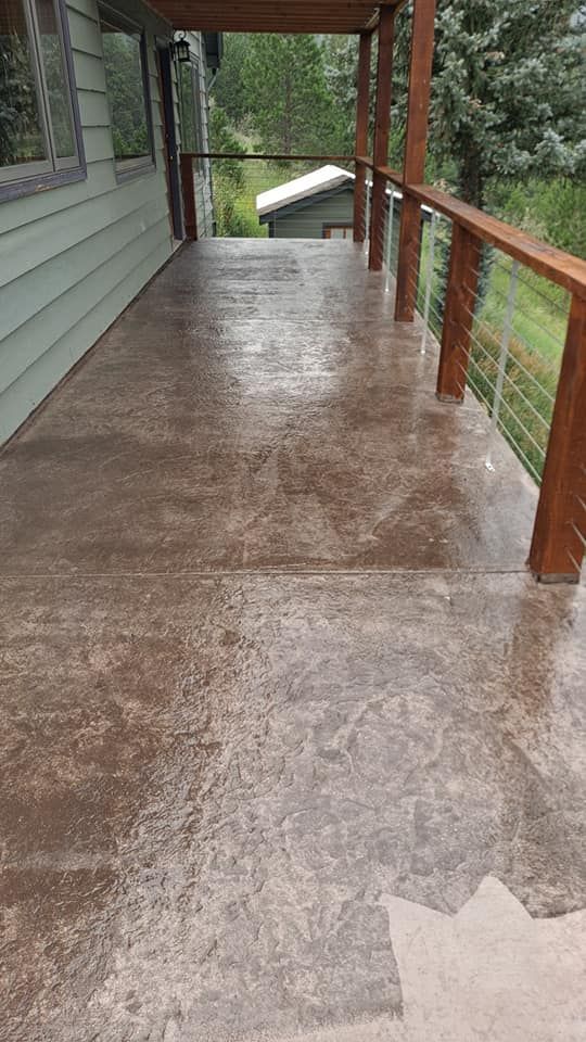 Stamped Concrete Installation for Preciado Concrete LLC in Colorado Springs, CO