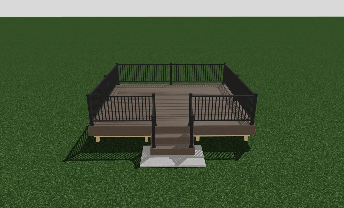 Express Deck Option for Risner Construction in De Motte, IN