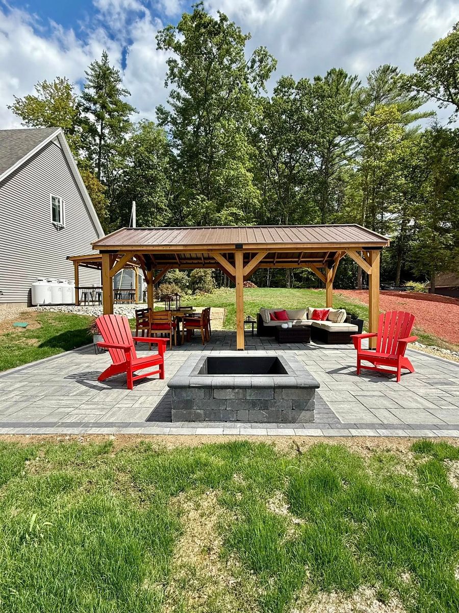 Patio Design & Construction for Z. Hastings Landscape Construction in Templeton, MA
