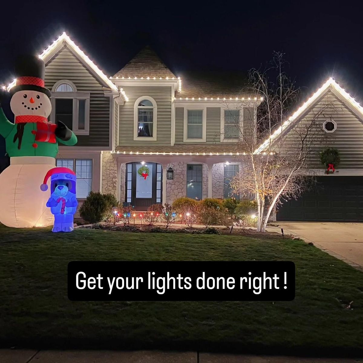 Holiday Lighting for Fence Medic in Arlington Heights, IL