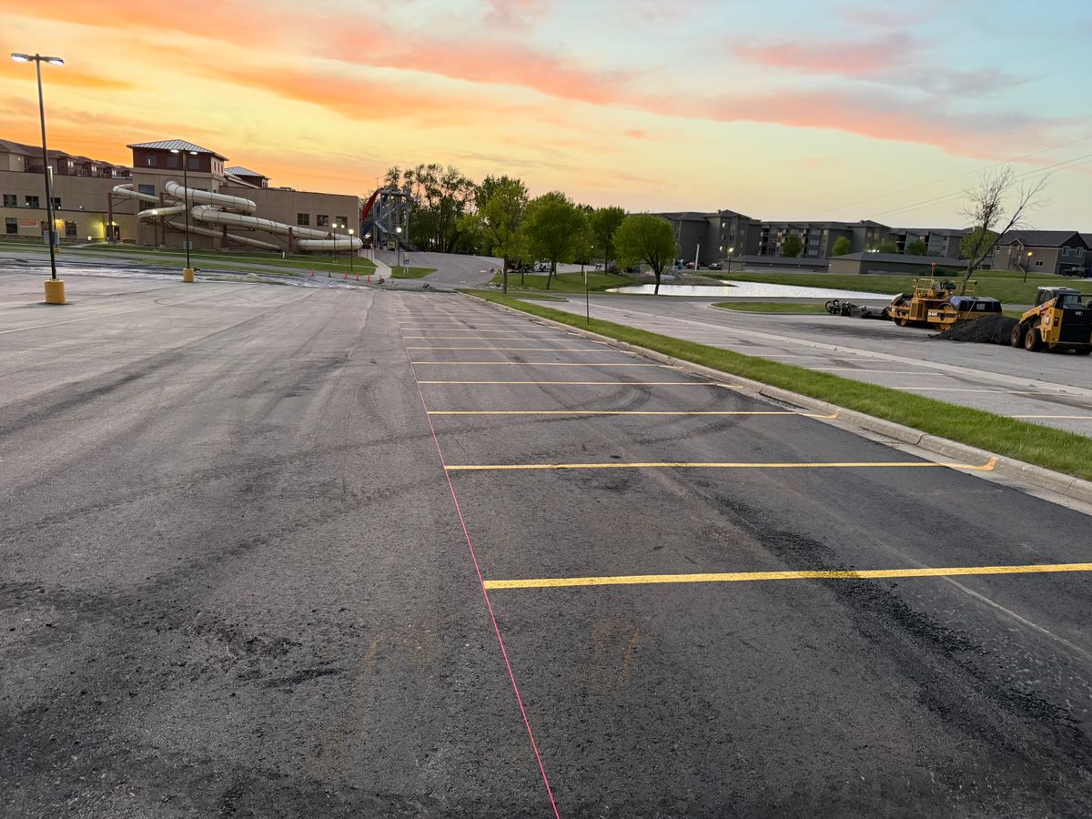 Line Striping for Midwest Line Striping LLC in Spirit Lake, IA