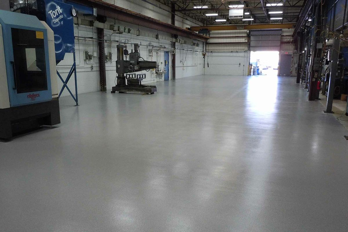 Epoxy Floor Coating for Pope Contracting Services in Fall River, MA