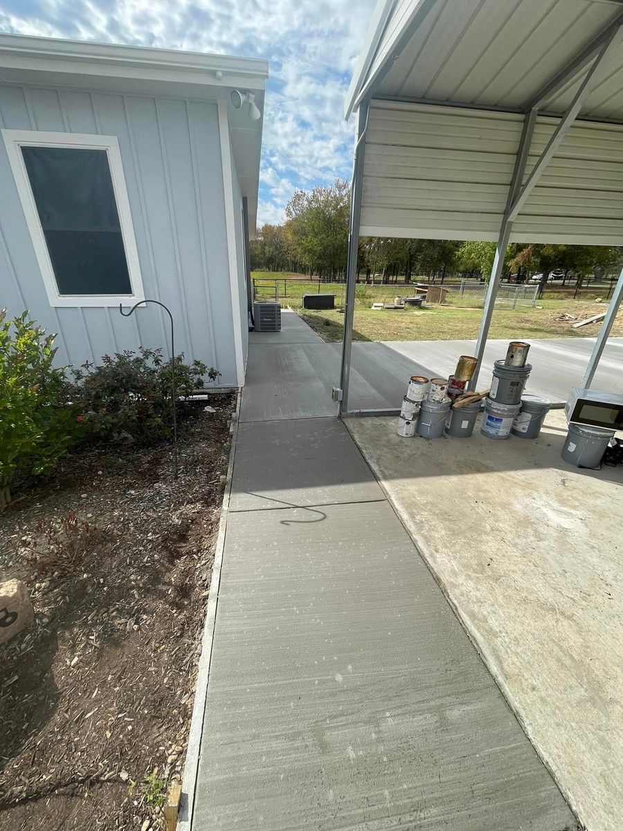 Sidewalk Installation for 3B Concrete Construction LLC  in DFW, TX