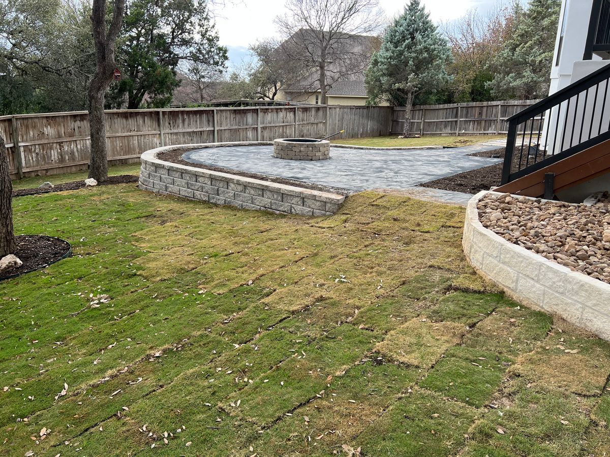 Patio Design & Construction for DR Landscape in San Antonio, TX