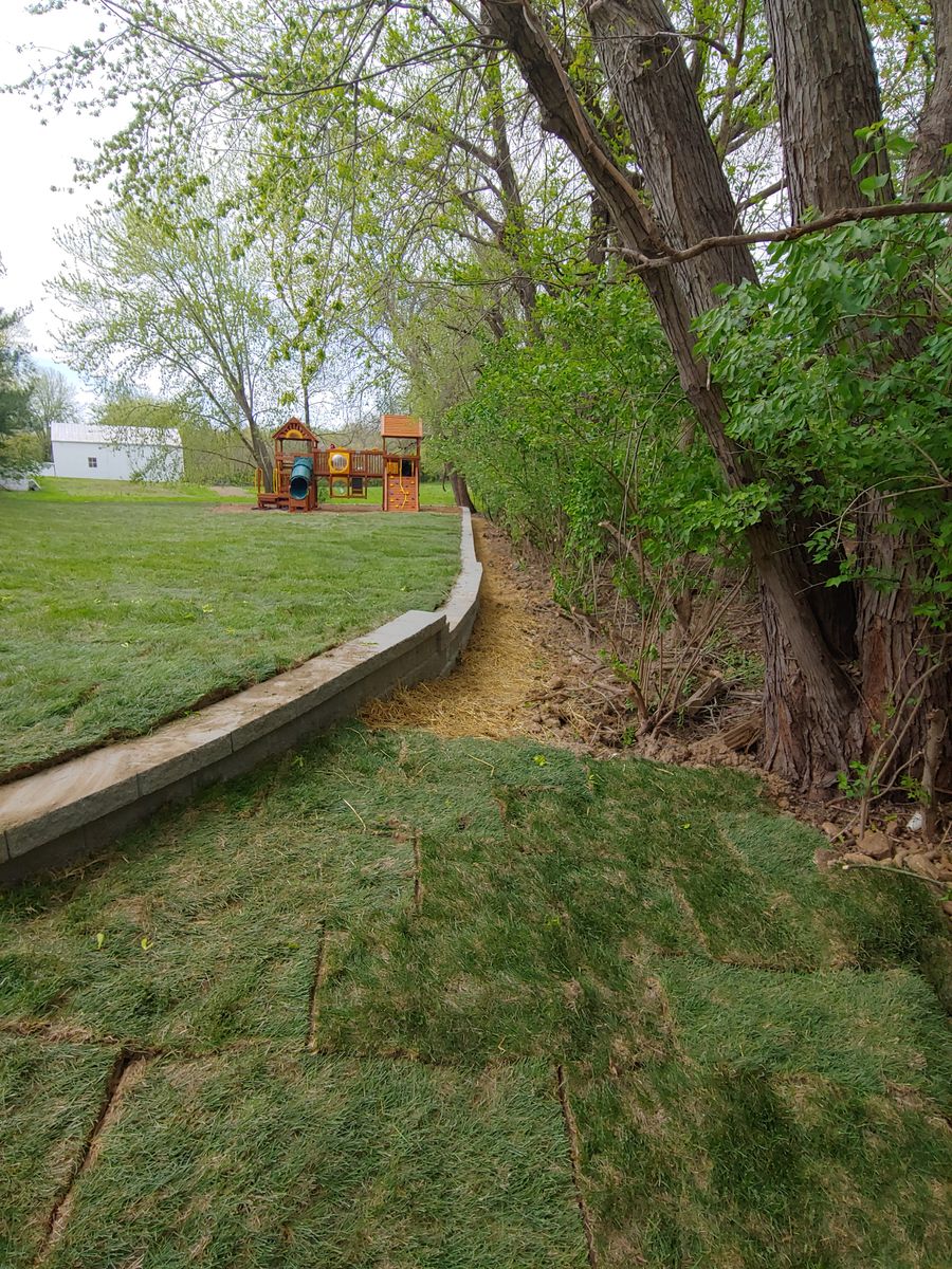 Sod Installation for VQ Land & Stone in St. Louis, MO