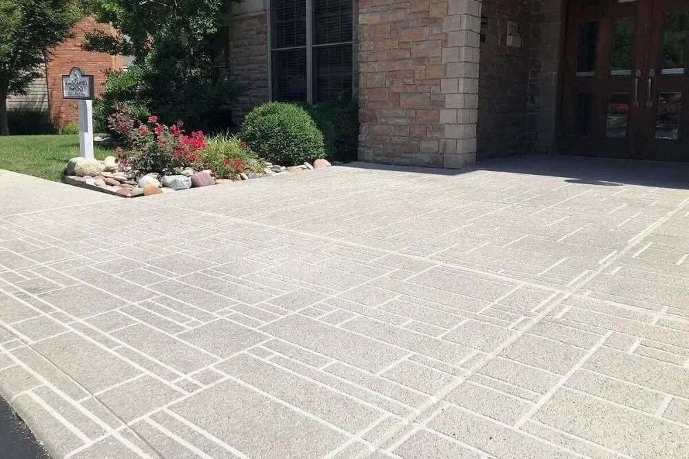 Stamped Concrete Installation for Top Tier Concrete & Lawn Services in Broken Arrow, Oklahoma