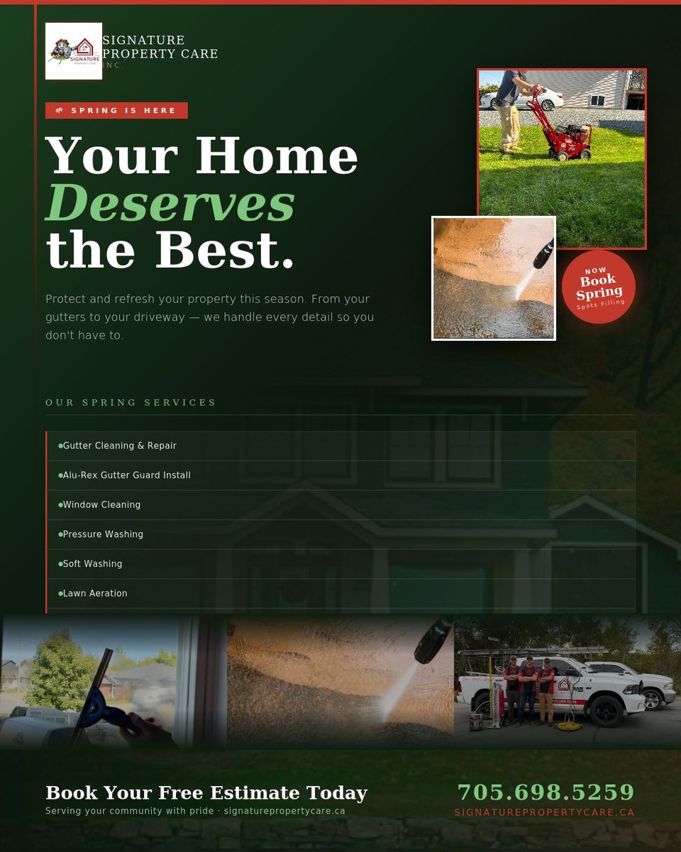 Lawn Aeration for Signature Property Care Inc. in Greater Sudbury, ON