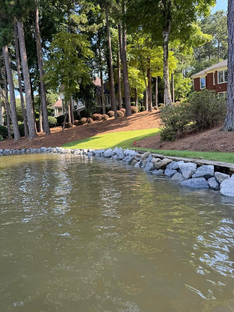 Rip Rap Service for Jameson’s Landscaping & Pressure Washing in Eatonton, GA