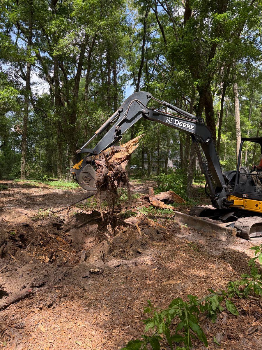 Excavator Services for Family Roots Landworks and Debris Removal in Newberry, FL