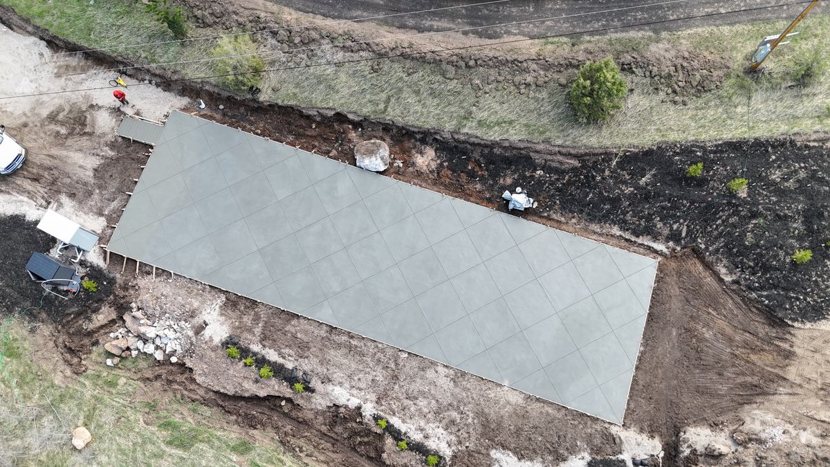 Concrete Slab Construction for B&M Concrete LLC in Longmont, CO