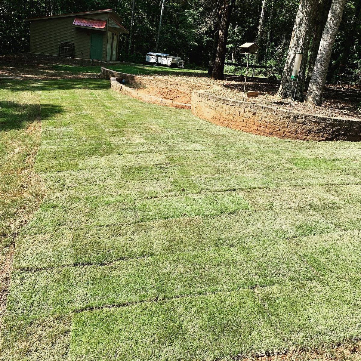 Sod Installation for Sanders Landscape & Maintenance in McDonough, GA