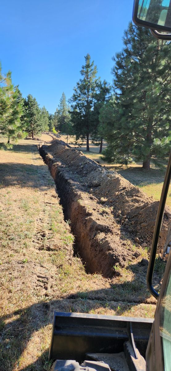 Trenching for Weingart Enterprises in Newman Lake, WA