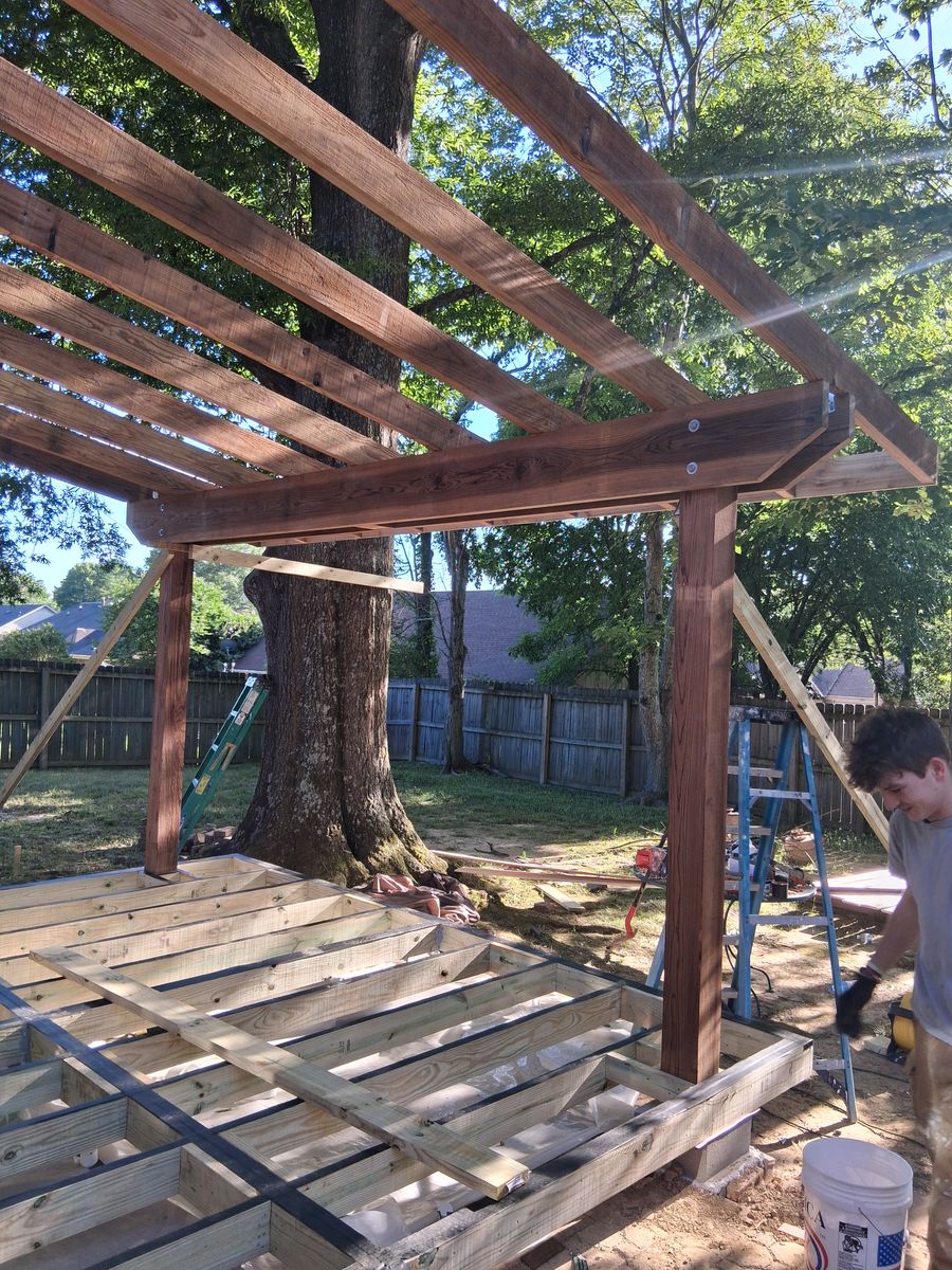 Deck & Patio Installation for Bomar Construction in Olive Branch, MS