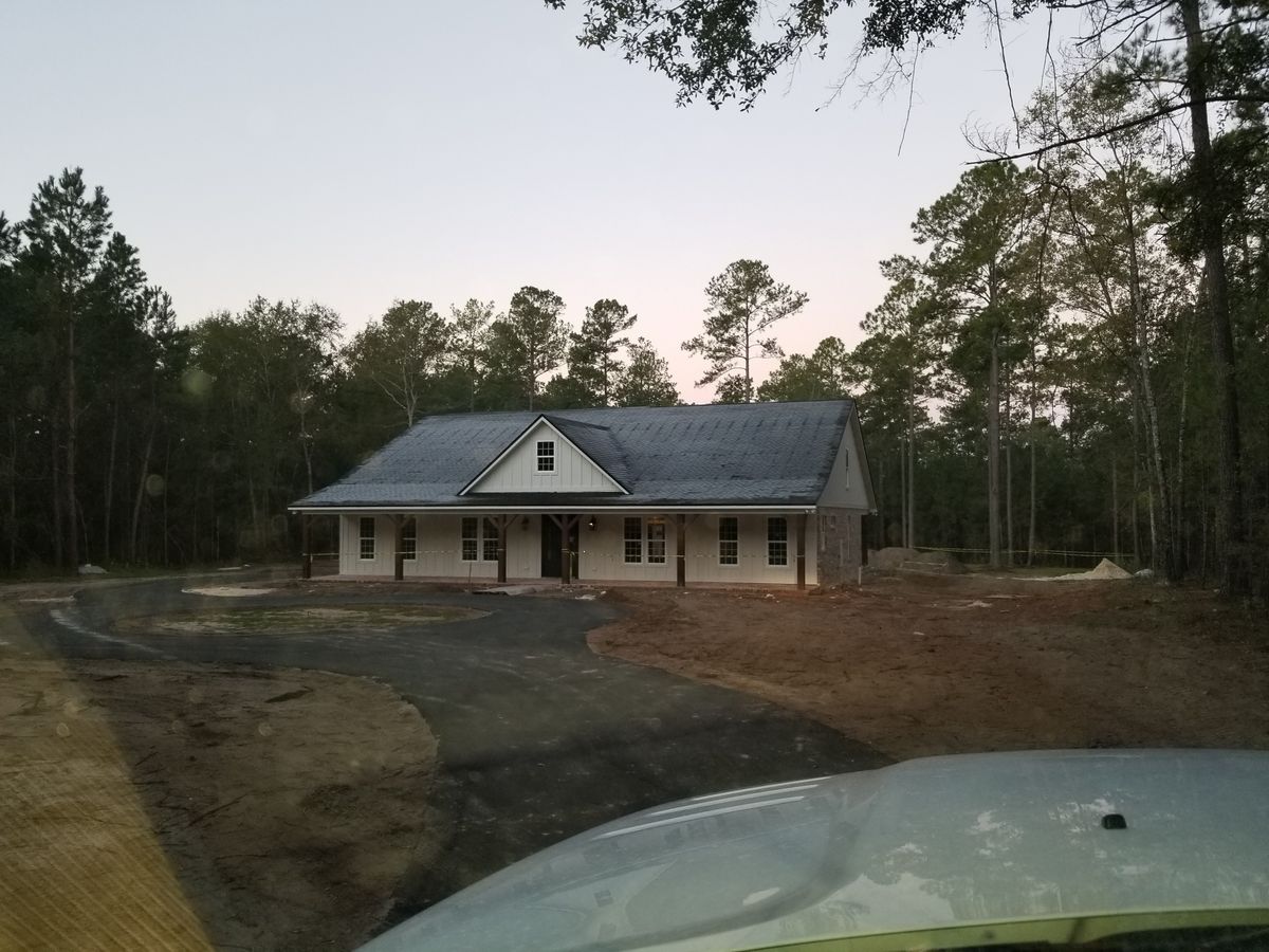 New Home Construction for The Great American Construction Co. in Tallahassee,  FL