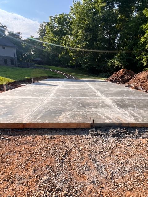 Concrete Slab Construction for A&J Concrete Service in Knoxville, TN
