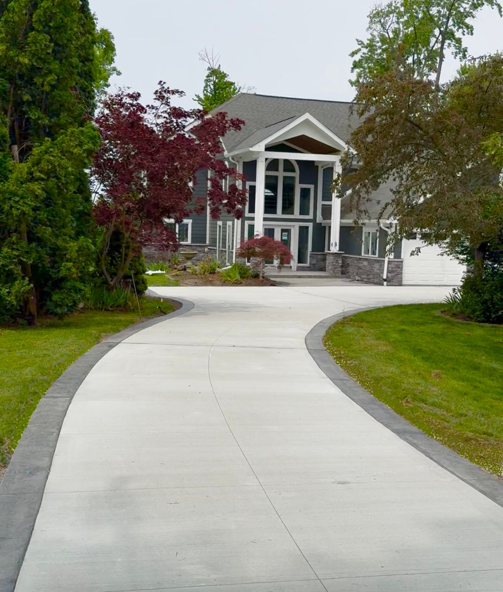 Concrete Driveway Replacement for Deerbrook Construction in Pontiac, MI