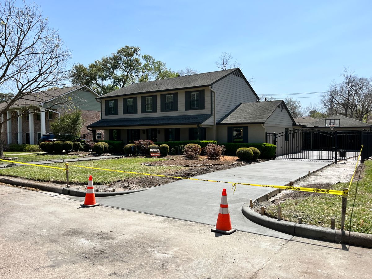 Driveways for BigTex Concrete Construction in Houston, TX