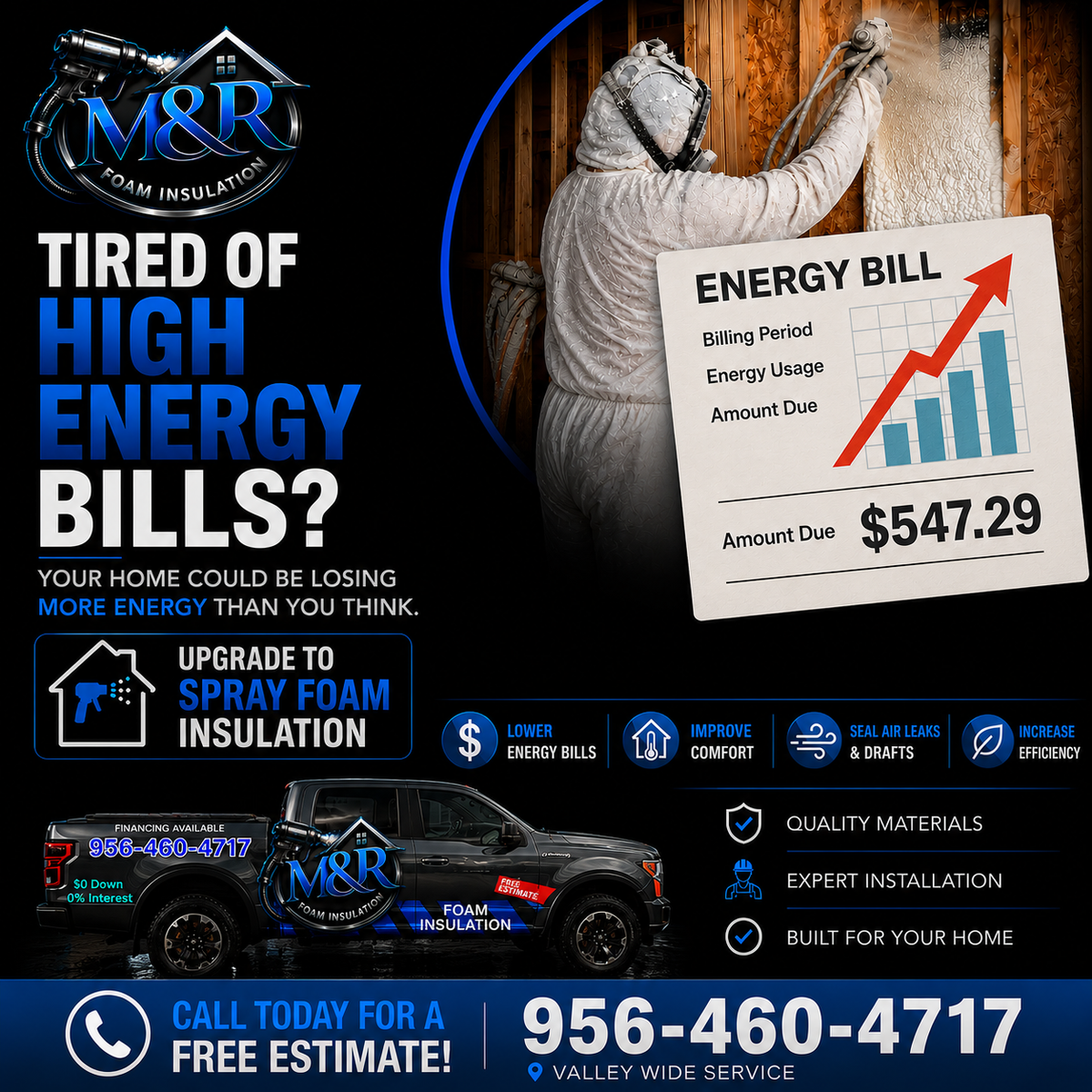 Spray Foam Insulation (Closed Cell) for M&R Foam Insulation in San Juan, TX