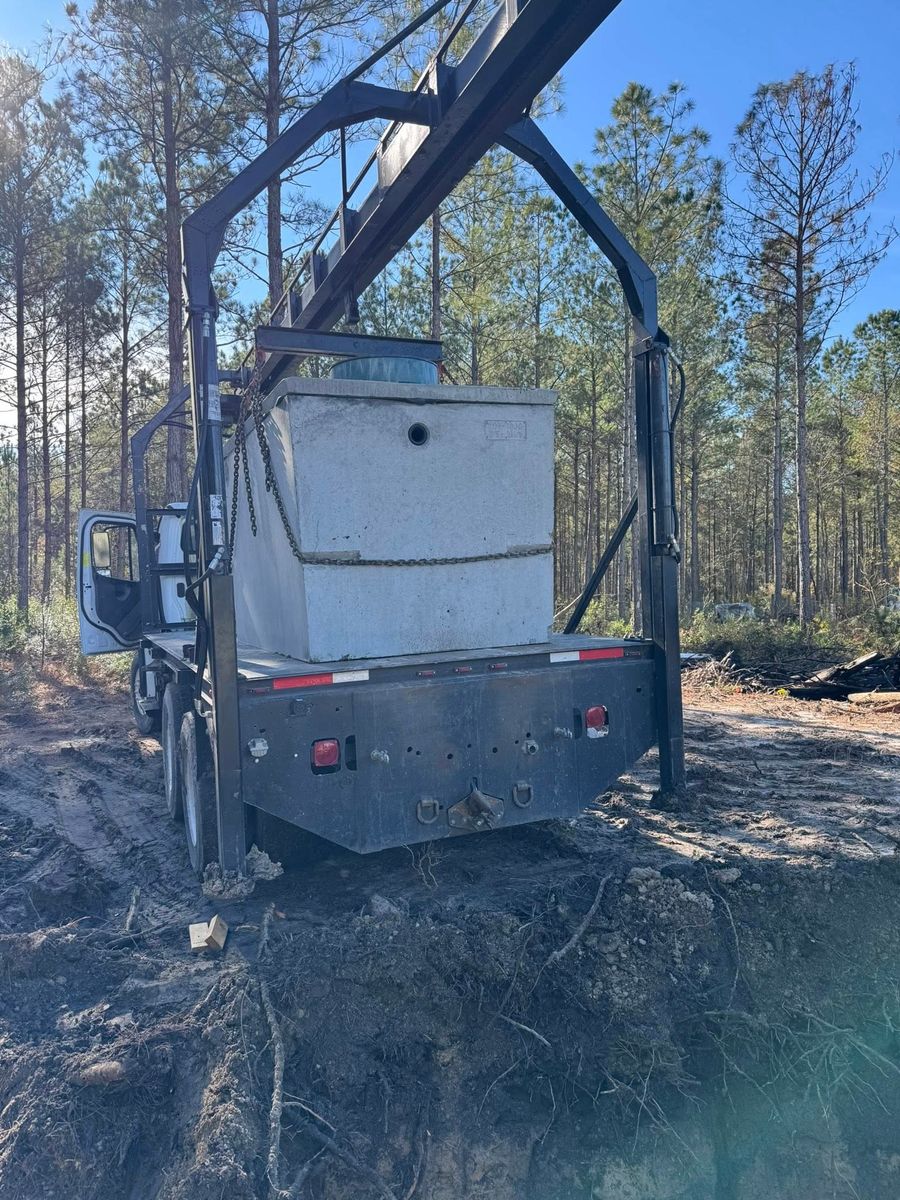 Septic Tank Installation for Hardin’s Septic Tank Service LLC in Richlands, NC