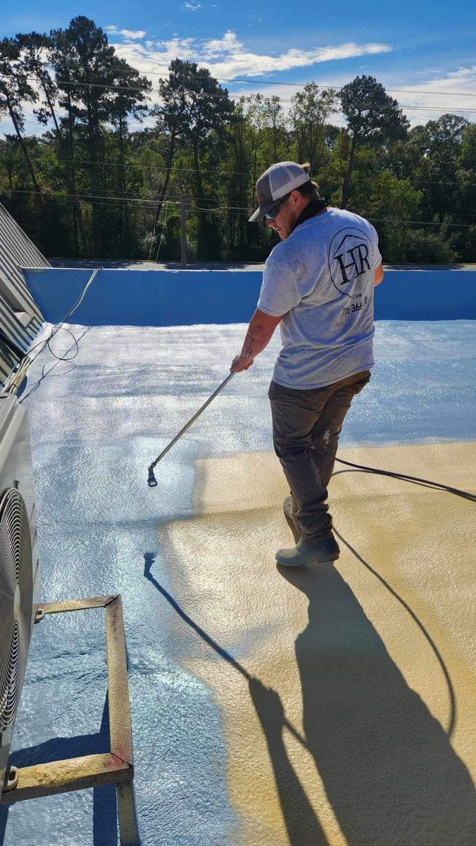 Spray Polyurethane Foam Roofing System for Hyper Roofing LLC in Loxley, AL