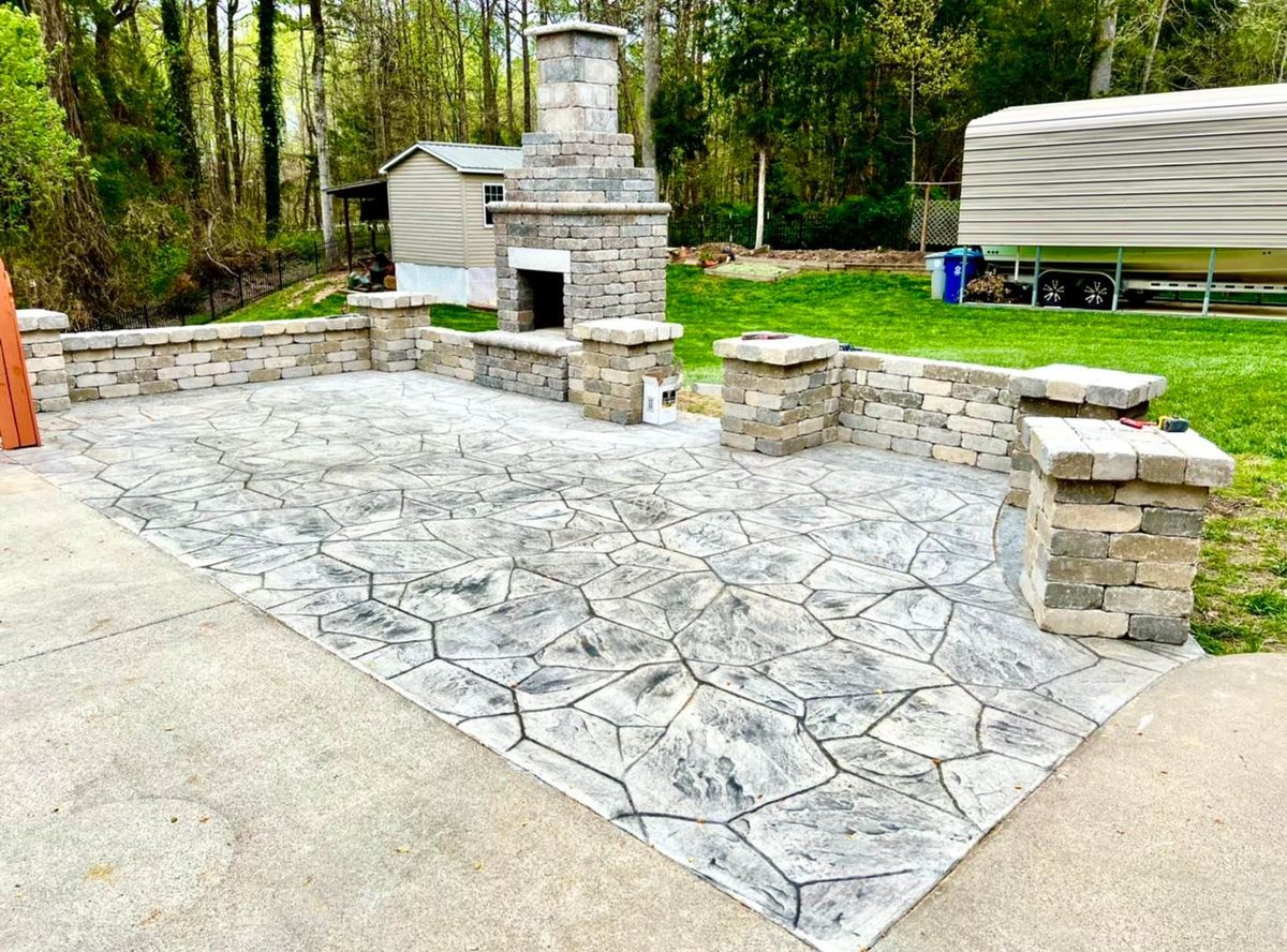 Outdoor Kitchen Construction for Rivera Concrete INC. in Greensboro, NC