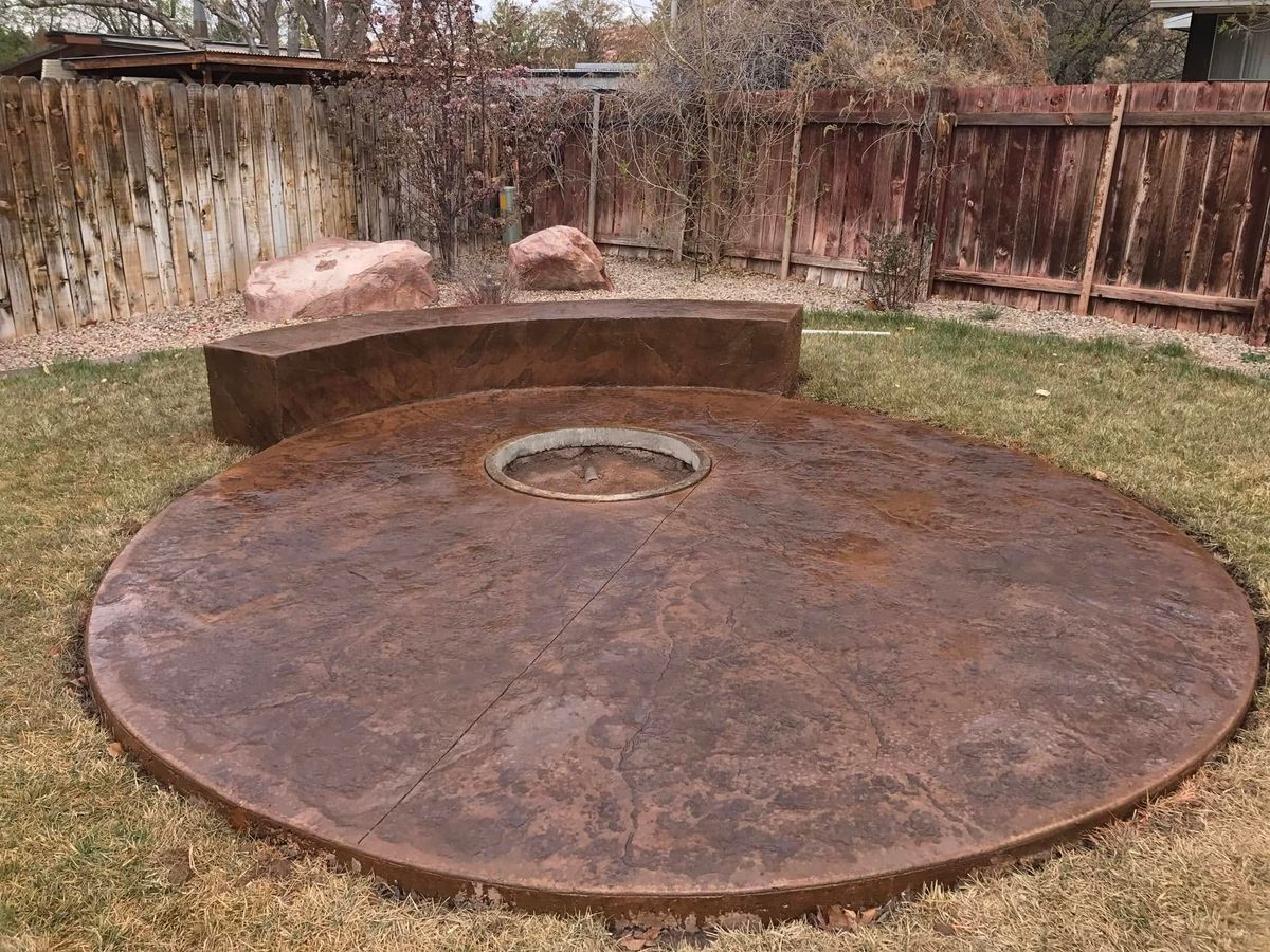 Decorative Concrete for Lawson Brothers Construction LLC in Moab, UT
