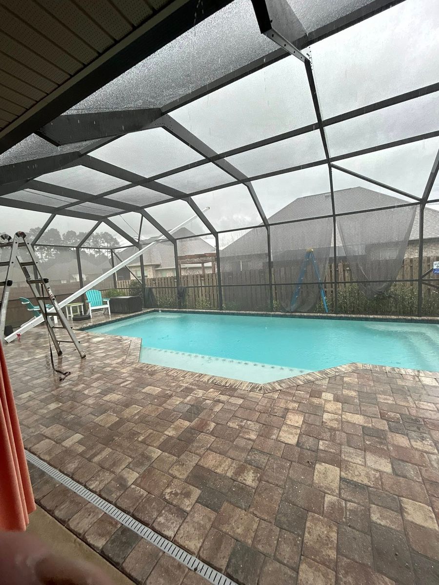 Pool Cage Repairs for Precision Exterior Enterprises in Pensacola, FL
