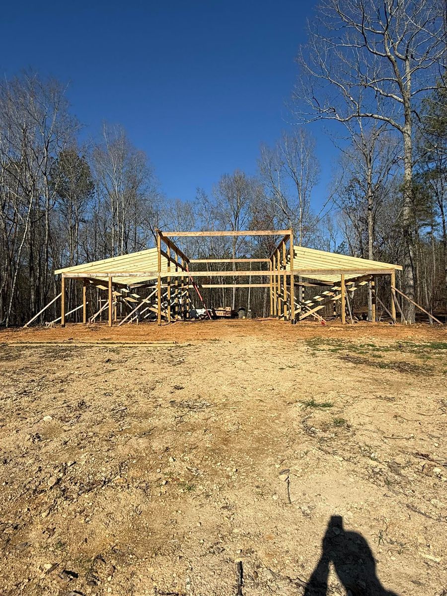 Barn and Home Construction for Triple H Construction in Cave Spring, GA