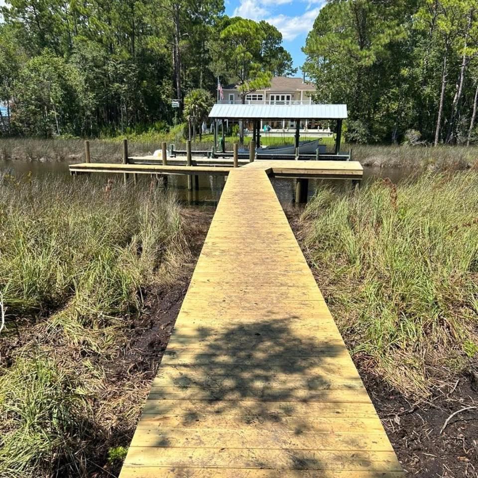Dock Construction for J&H Land and Marine in Panama City, FL