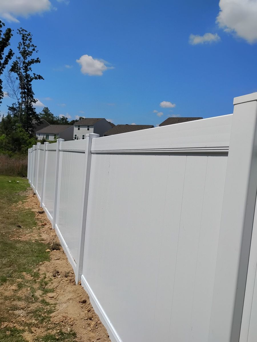 Vinyl Fence for JB Nealy Fence in Elgin, SC