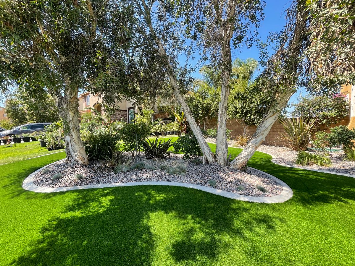 Concrete Edging for Aidan Jade Landscaping in Riverside County, CA