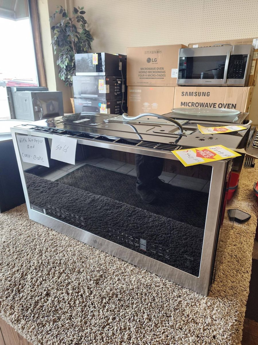 Microwaves for S&S Appliances LLC in Huron, SD