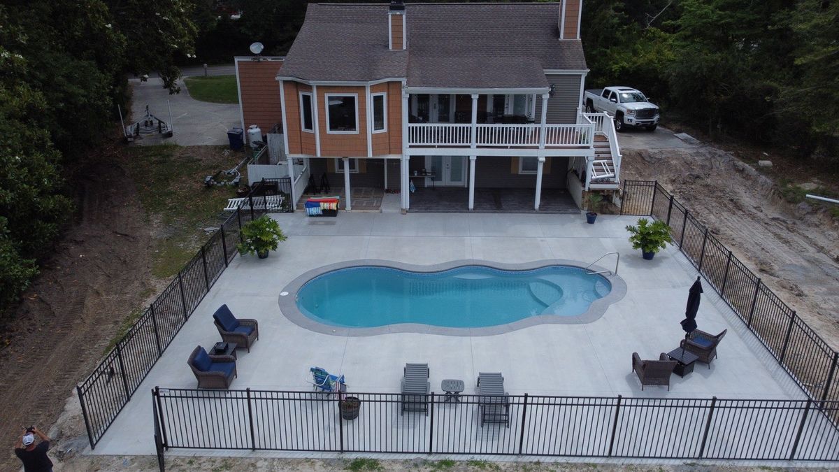 Concrete Pool Decks for Rock Solid Custom Concrete in Wilmington, NC