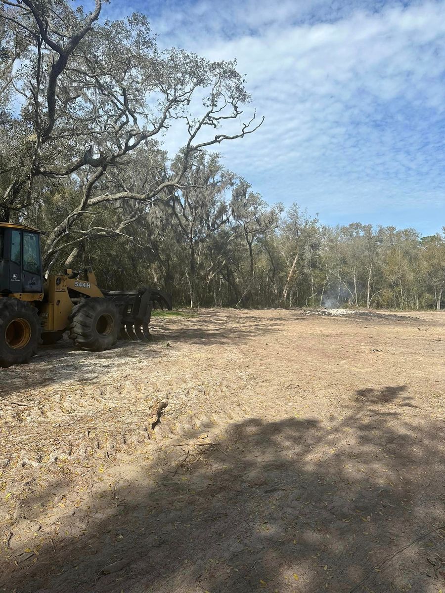 Forestry Mulching for Orange Cypress Land Services in DeLand, FL