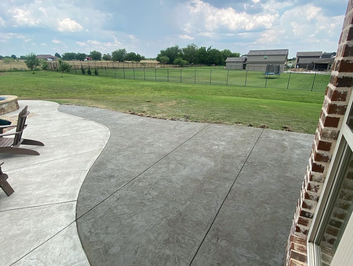 Patios for G2 Custom Concrete in Dallas, TX