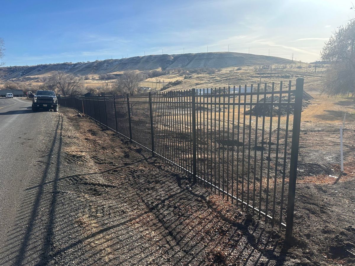 Iron Fence for T&H Outdoor Services in Twin Falls, ID