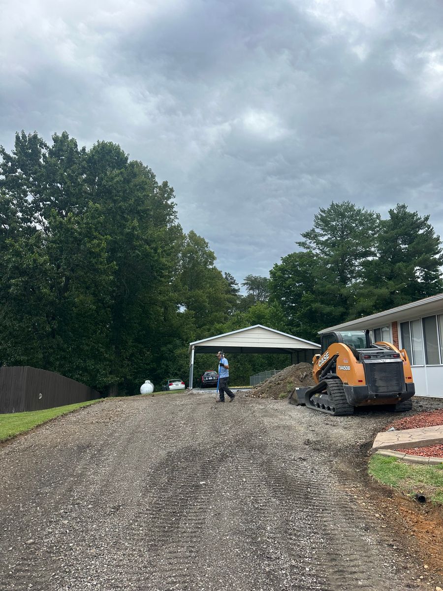 Grading for James R Carter Paving in Roanoke, VA