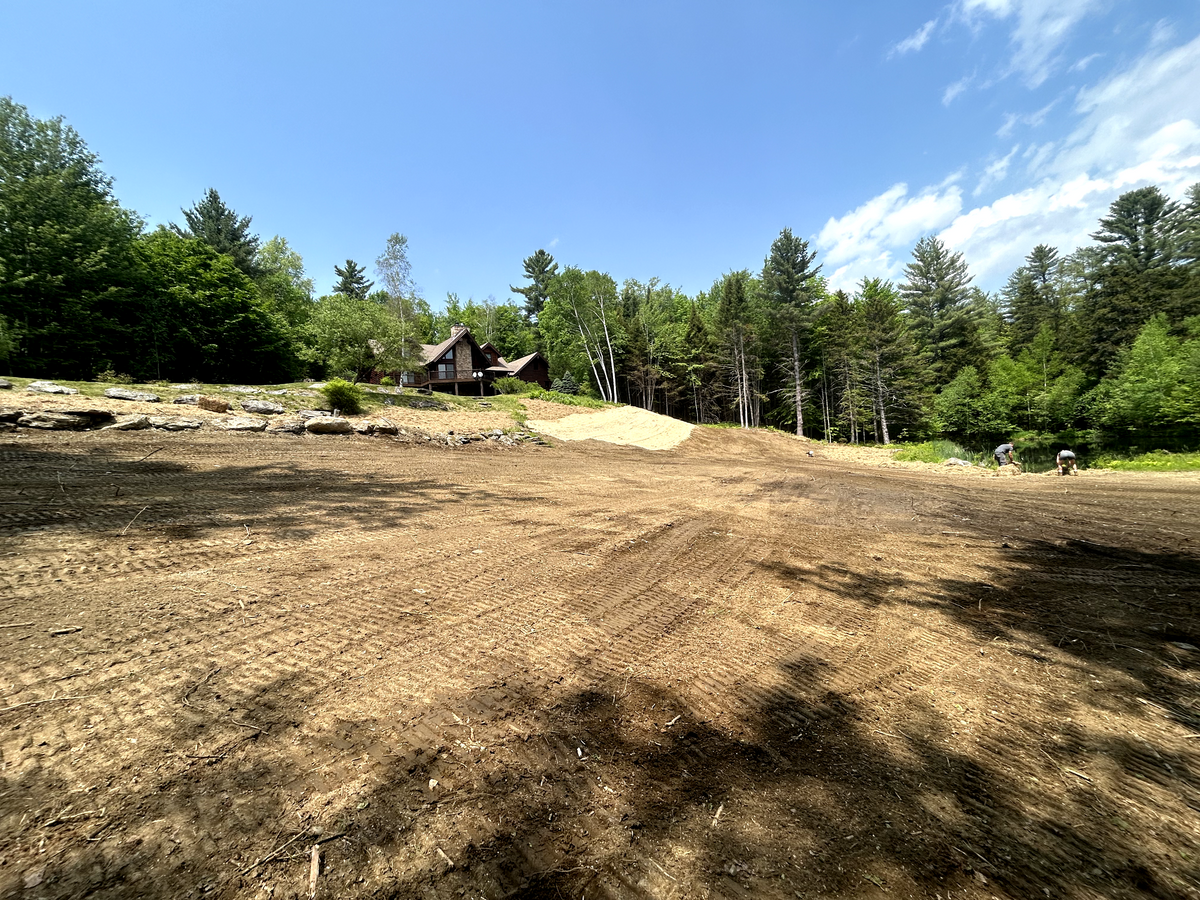 Land Grading for Andy Naylor Excavation in Johnson, VT